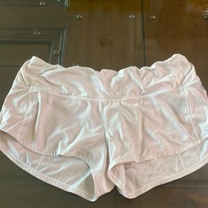 LULULEMON light pink shorts. size 4